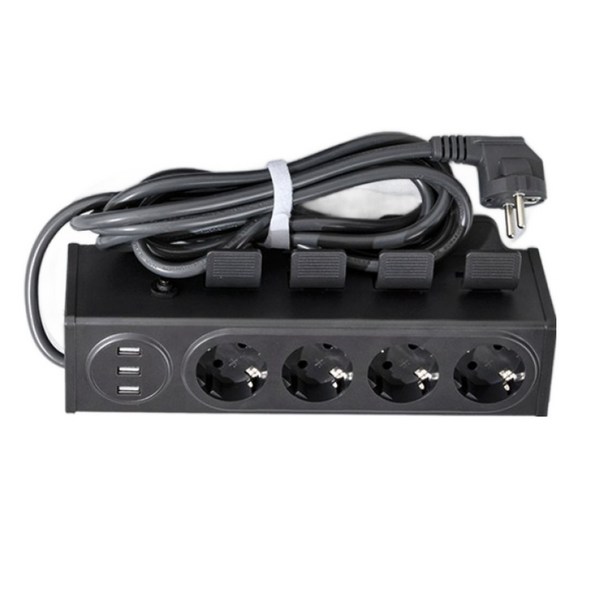 라이프썸 이지클릭 USB 멀티탭 4구 3포트 3M (LFS-HA) 4종 택1 눌러뽑는 멀티탭 4000W 고용량