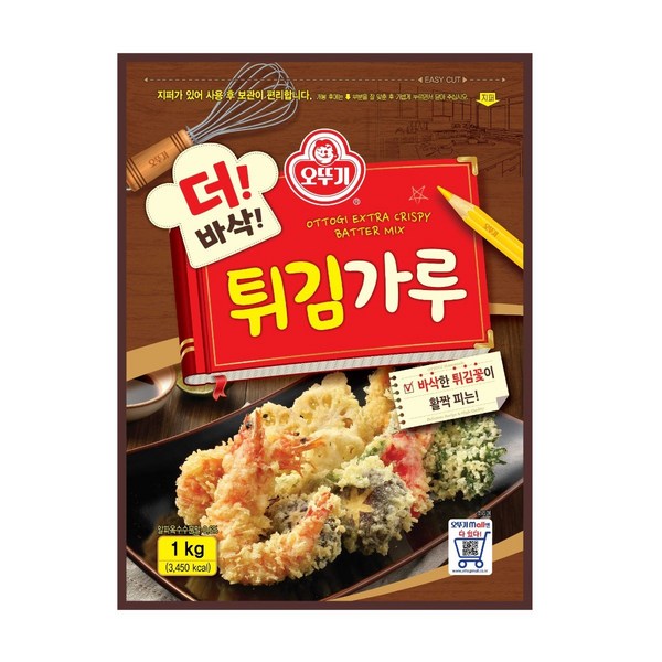 오뚜기 더 바삭 튀김가루, 1kg, 1개