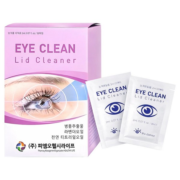 아이크린 리드 클리너 눈꺼풀 세정제 30매입, 60ml, 1개