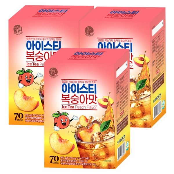 우리차 아이스티 복숭아 70p