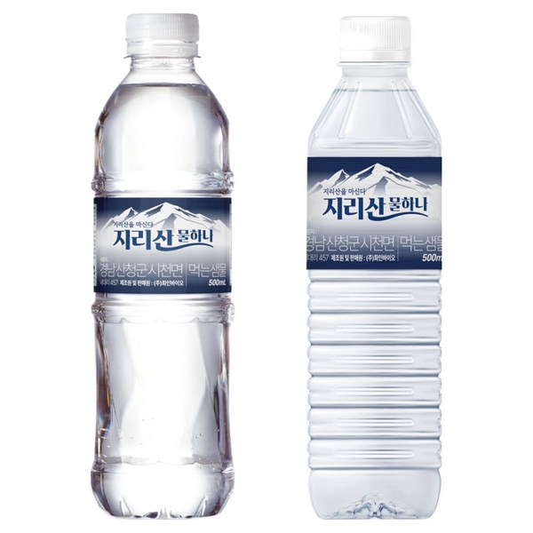 물하나 지리산 생수, 500ml, 60개