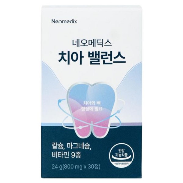 [공식판매처] 칼프디마 네오메딕스 치아밸런스 치아 뼈 건강 칼슘 영양제, 30정, 2개