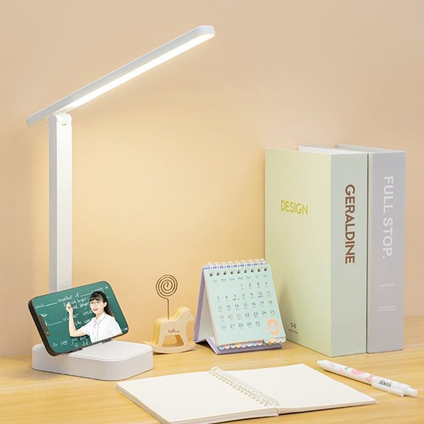 투데이리빙 1+1 블루라이트 차단 LED 무선 모던 스탠드 조명 스터디 학습 공부 독서 스텐드 책상 충전식 조명등 학습용 독서실 다용도 각도 조절 독서등 핸드폰 거치 가능