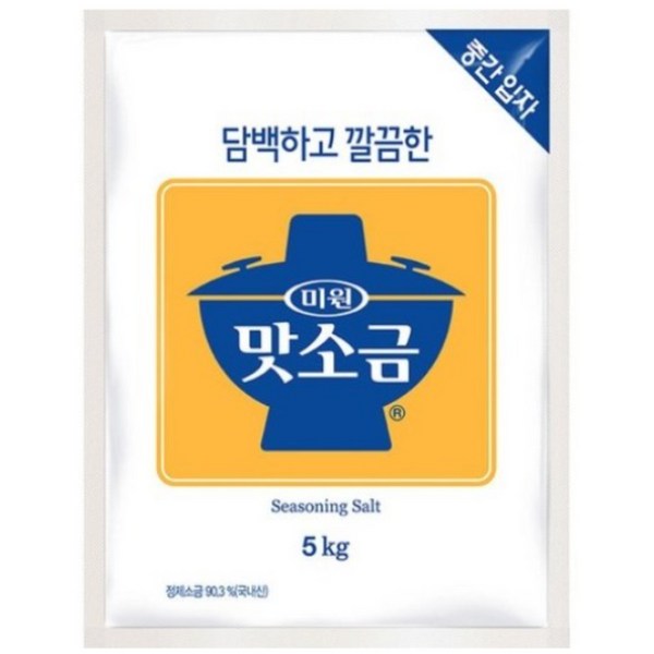 미원 맛소금 중간입자, 5kg, 1개