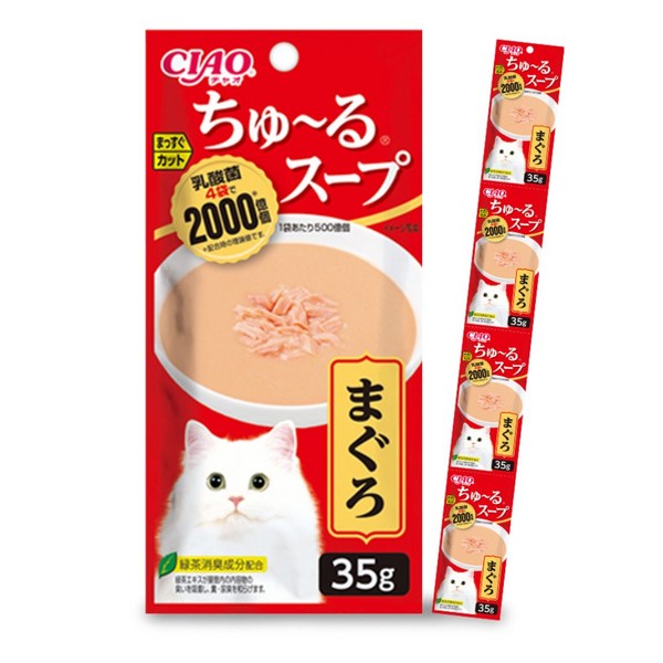 챠오츄르 고양이 짜먹는 간식, 참치, 35g, 96개