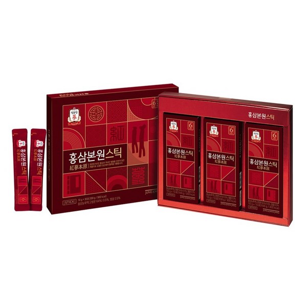 정관장 홍삼본원스틱 6년근홍삼 선물세트, 10g, 60개