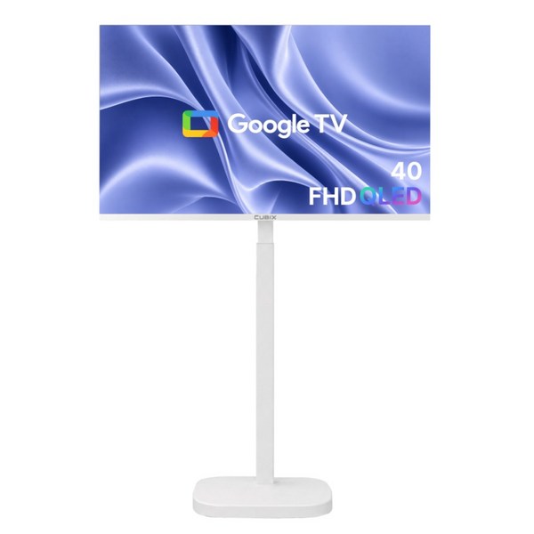 무빙큐빅스 스마트 40인치 FHD QLED 삼탠바이미 X PRO 셋트 이동식 tv 거치대 스탠바이미 삼텐바이미 중소바이미