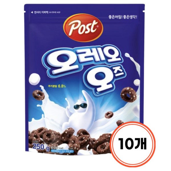 오레오오즈 시리얼, 250g, 10개