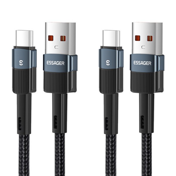 Essager 100W 7A C타입 고속 충전케이블 2개입