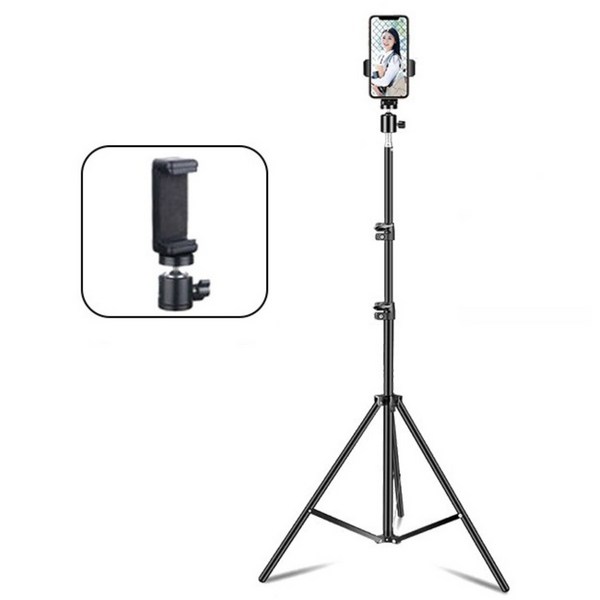 자웃자 핸드폰 촬영 삼각대 60~160cm 크리에이터 영상 촬영 라이브 방송 마이크 거치