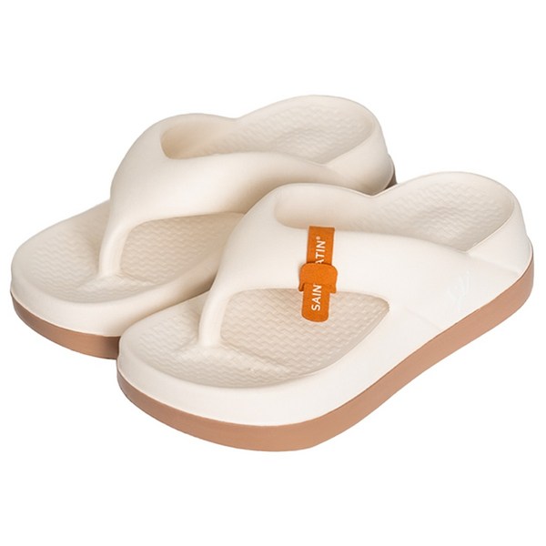 세인트새틴 버블 플랫폼 키높이 통굽 여성 쪼리 플립플랍(6cm)