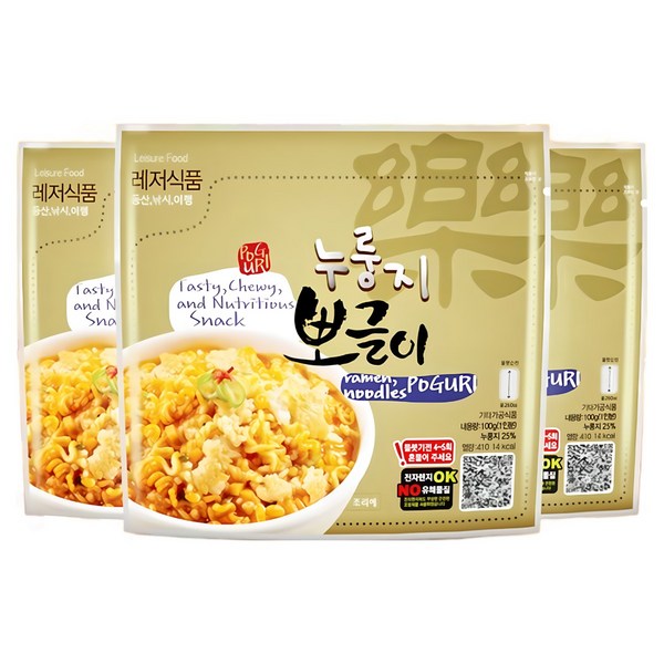 전투식량 비상식량 누룽지 뽀글이 100g x 7개세트, 100g, 7개