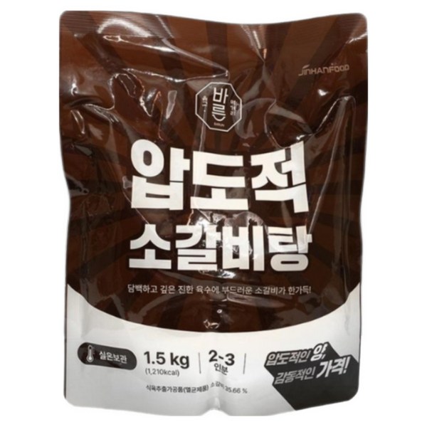 진한식품 압도적 소갈비탕, 1.5kg, 4개