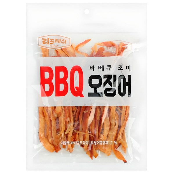 리프레쉬 바베큐 오징어, 200g, 1개