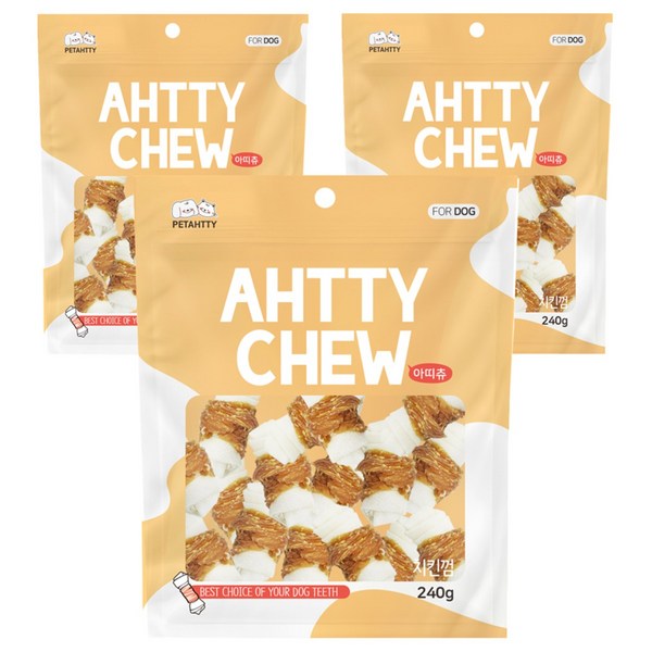 아띠츄 강아지 우유껌 소형, 치킨, 240g, 3개