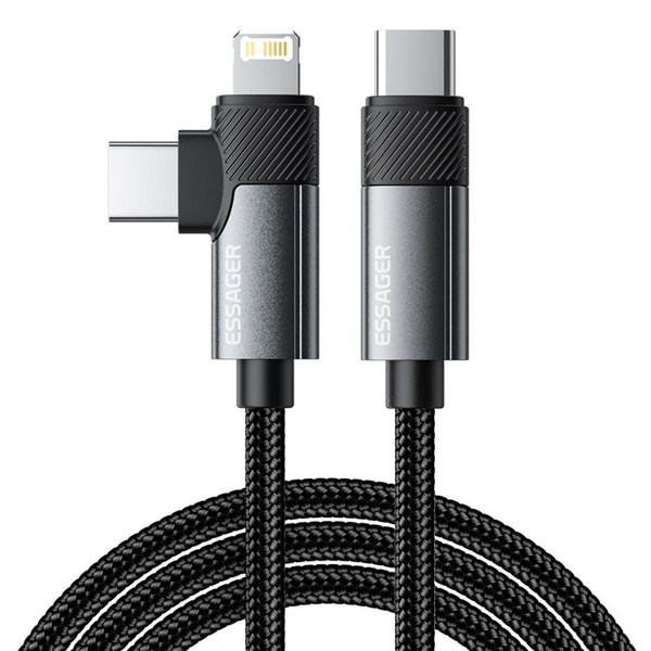 Essager PD 65W 3A C to C타입+아이폰8핀 고속충전 케이블 2개입