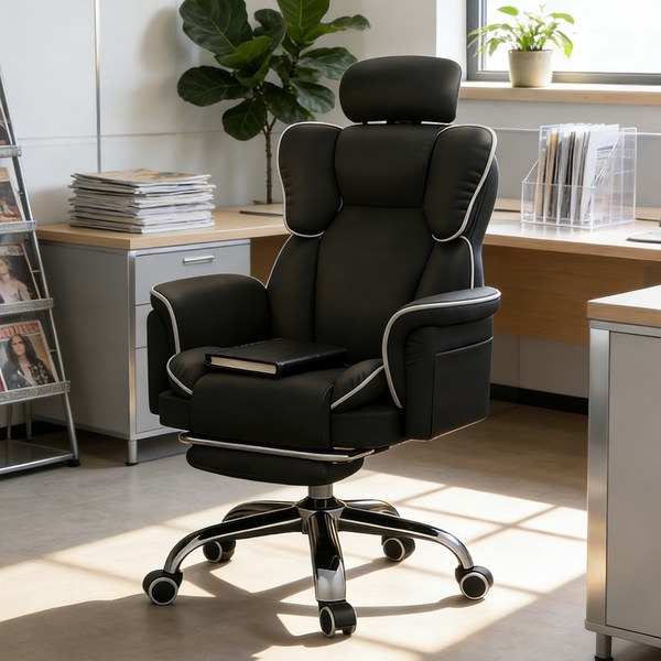 쿠리브 침대형 컴퓨터의자 리클라이너 조절 가능한 허리 편한