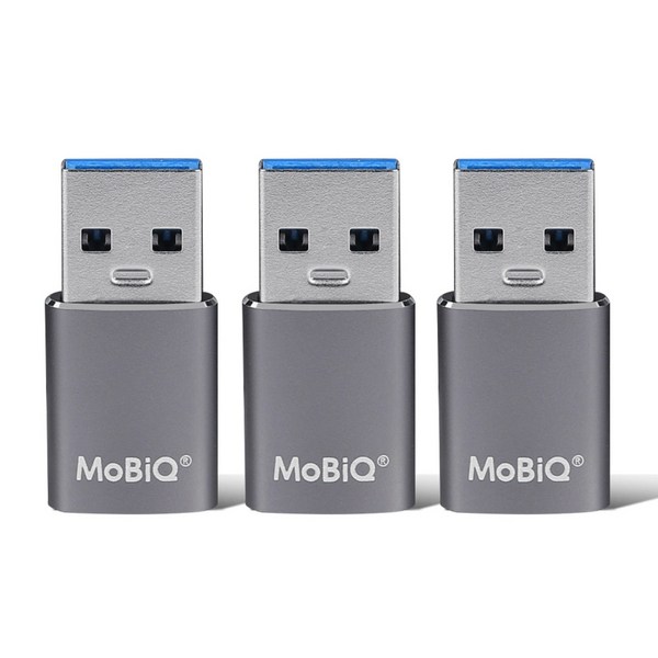 모비큐 A 타입 USB 3.2 to C타입 변환 OTG 10Gbps 고속 젠더 스페이스 그레이 3P