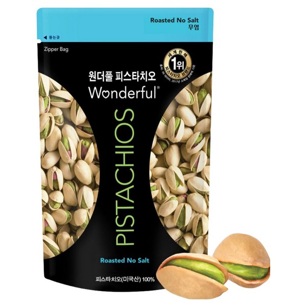 원더풀피스타치오 무염, 300g, 2개