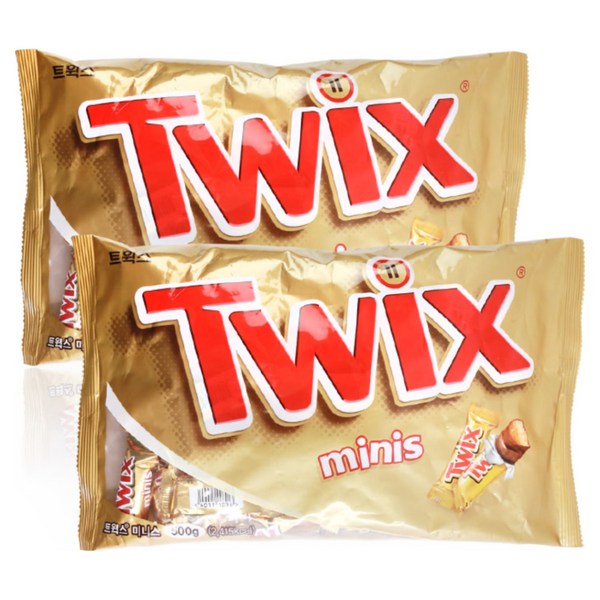 트윅스 미니 초콜릿, 500g, 2개