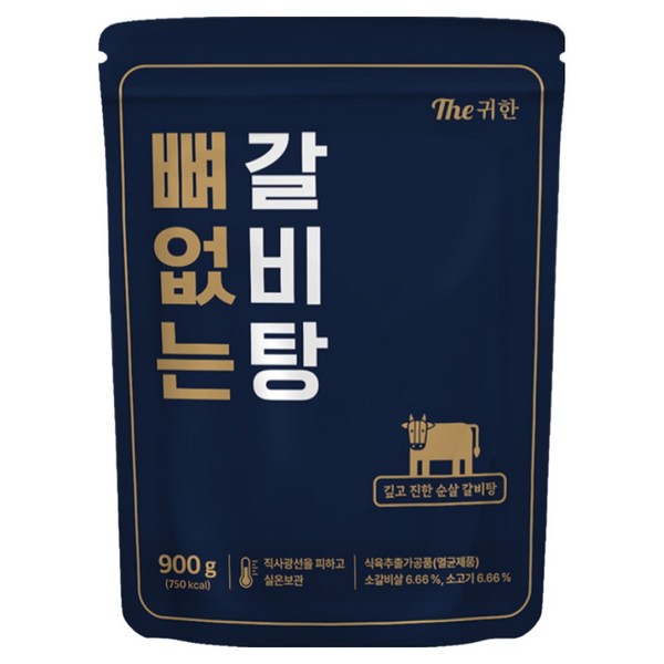 더 귀한 뼈없는 갈비탕, 900g, 4개