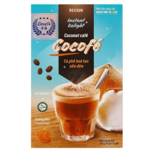 COCOFE 베트남 커피 코코넛 믹스 스틱 커피, 160g, 10개입, 1개