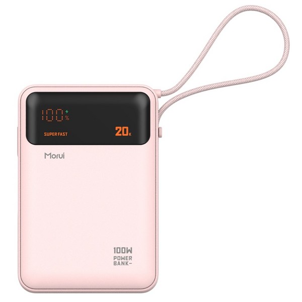 Morui 모루이 보조배터리 노트북 PD PPS 100w 20000mAh 대용량 초고속3.0 갤럭시 아이폰 여행용 게임용 기내반입