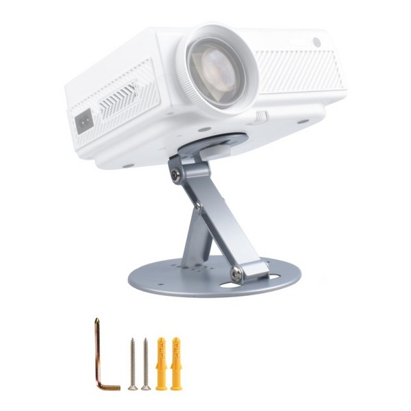 Salange 미니 빔프로젝 터거치대 하중 천장과 호환 가능 데스크탑 프로젝터 브래킷 1/4 범용 나사 구멍 5KG 내 조정 가능한 설치 이동식 브래킷 다중 각도 조정 삼각대