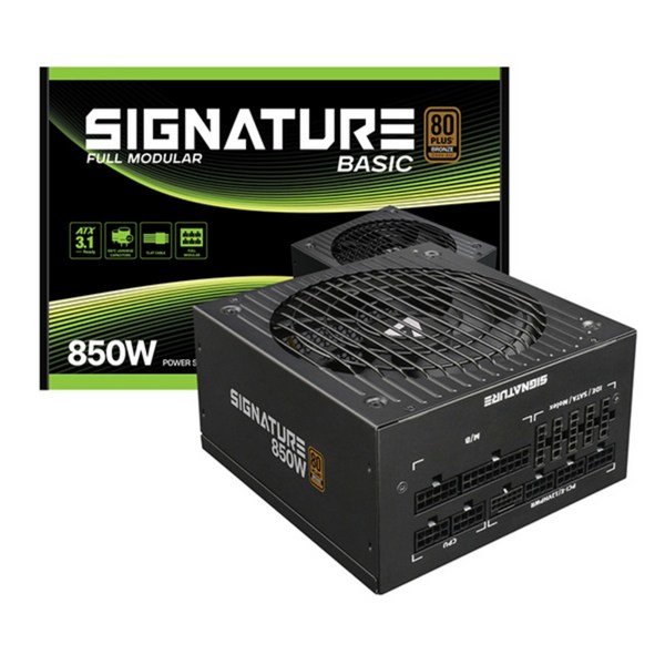 AONE 시그니처 850W 80PLUS 브론즈 풀모듈러 베이직 블랙 ATX 3.1 PC파워