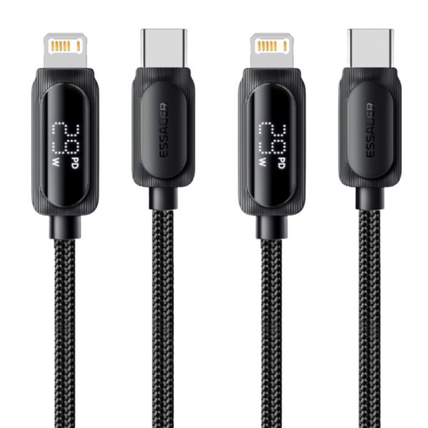 Essager 디스플레이 29W 아이폰8핀 to C타입 고속충전 케이블