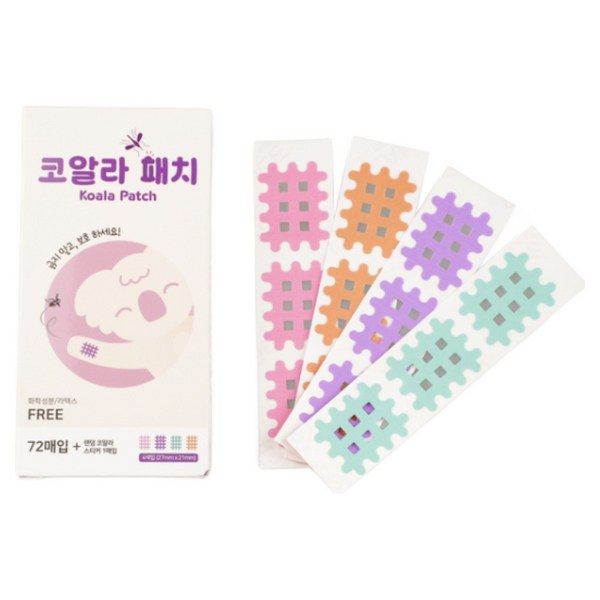 코알라패치 코알라 모기패치 썸머패치 국내 생산 72매입 36매입 모스킨 모기 물린데 MOSKITO 10g당 1 400, 36개입, 1개
