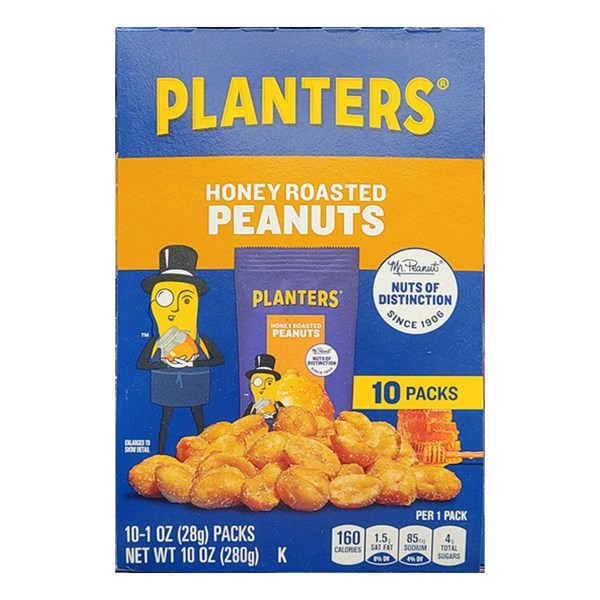 PLANTERS 대상 허니 로스티드 피넛, 28g, 10개