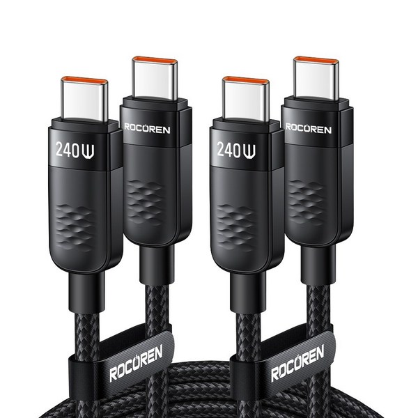 Rocoren PD 240W 유형 C 케이블 USB C-C 날짜 케이블 100W C to C 타입케이블