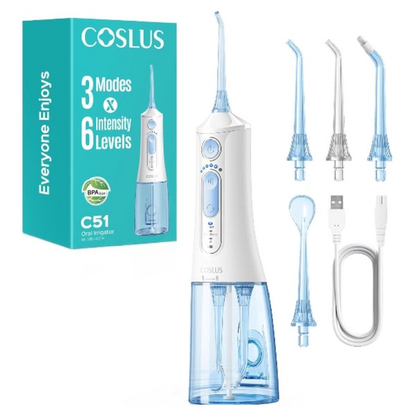 COSLUS 업그레이드 제트모드 휴대용 워터플로써 IPX7 완전방수
