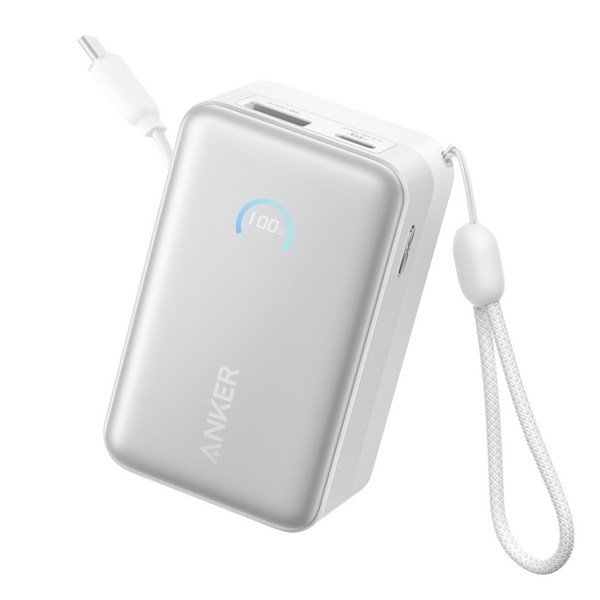 앤커 나노 파워뱅크 10000mAh 45W 보조배터리 고속충전 기내반입 C타입 케이블 일체형 아이폰 노트북 갤럭시