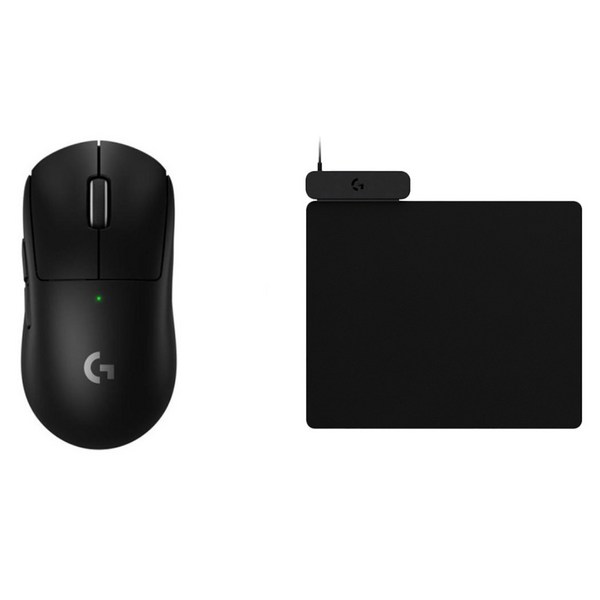 로지텍 지슈라2 G PRO X SUPERLIGHT 2 무선 게이밍 마우스 + 파워플레이2 무선 충전패드