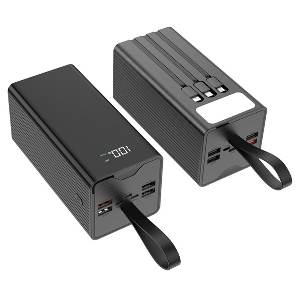 THOUSTA 대용량 보조배터리 50000mAh 고속충전 PD 22.5W 3개 충전선 내장 캠핑용 차박용 멀티단자