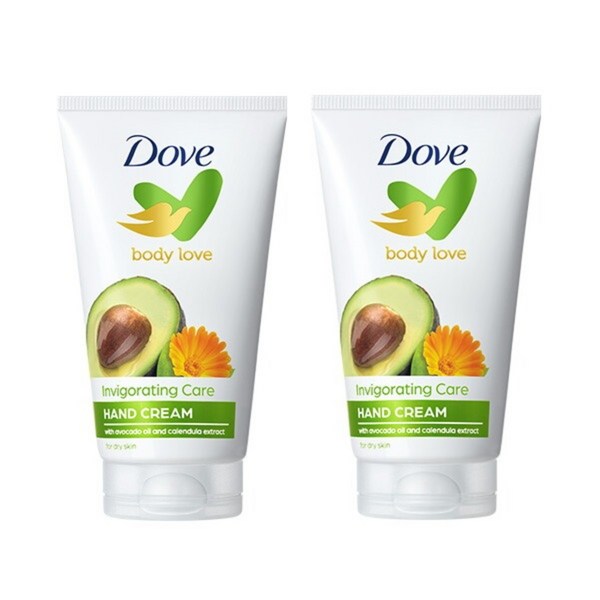 도브 바디러브 인비고레이팅 케어 핸드크림 아보카도 앤 자스민 향, 75ml, 2개