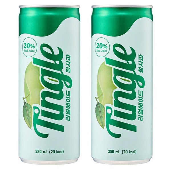 Tingle 리얼에이드 청사과 프리미엄 탄산음료, 250ml, 30개