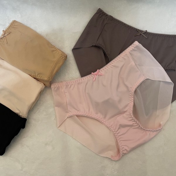 인따르시아 여성용 실크터치 노라인 햄팬티 5종 세트