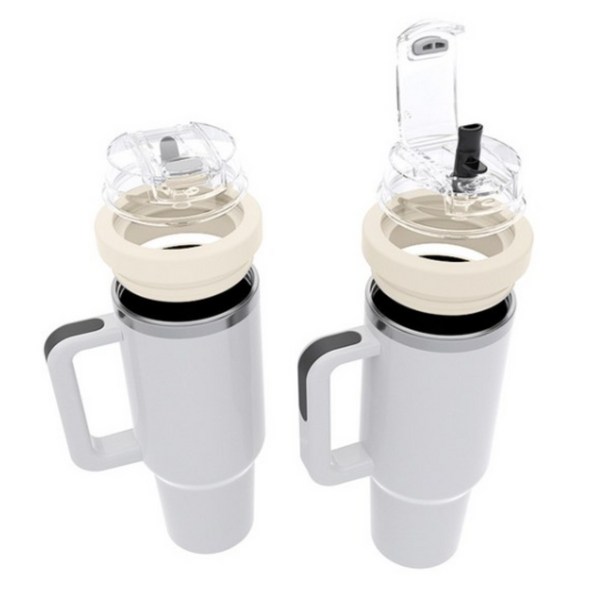 AIDU 텀블러 호환 밀폐뚜껑 1180ml/887ml 대용량 누수 방지 텀블러 뚜껑 교체용, 베이지B,, 1180ml, 1세트