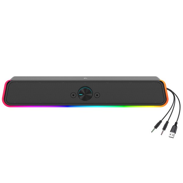 TGIC PC 사운드바 LED 게이밍 스피커 TGS-U4