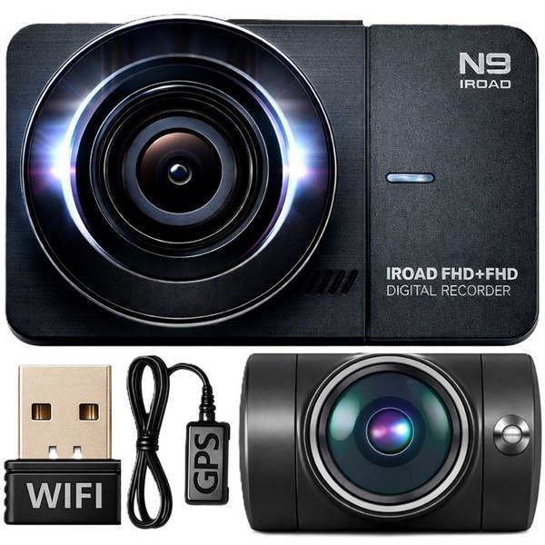 무료방문장착 아이로드 N9 엔나인 가성비 블랙박스 FHD 2채널 + 64GB + 헤드업디스플레이, 출장장착+동글이+G..., 32GB