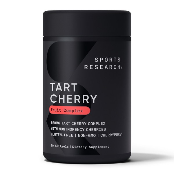 스포츠리서치 타트 체리 컨센트레이트 800mg 소프트젤, 60정, 1개