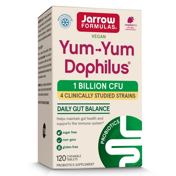 재로우 포뮬라 도피러스 유산균 라즈베리맛 타블렛, 120정, 1개