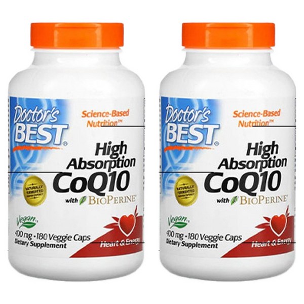 닥터스베스트 하이 앱솔션 CoQ10 400mg 베지 캡, 180정, 2개