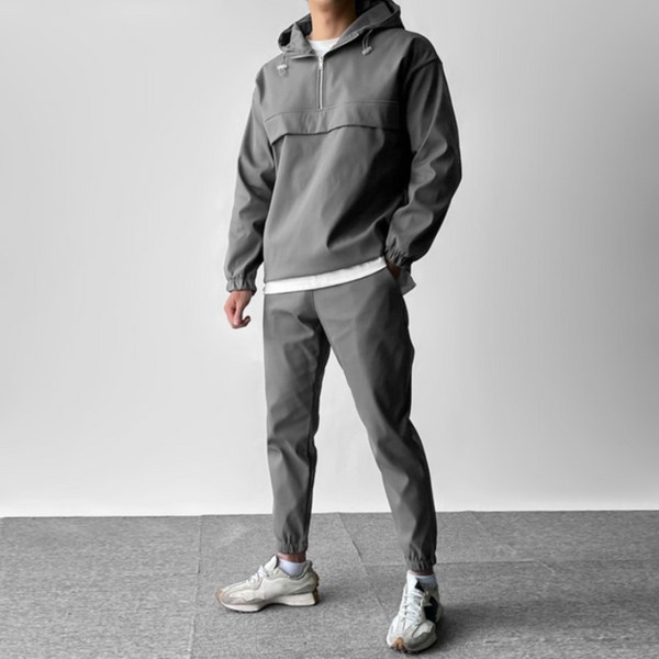 [융기모][M~4XL] 후드 아노락 남자 남성 겨울 본딩 조거 트레이닝 세트 빅사이즈