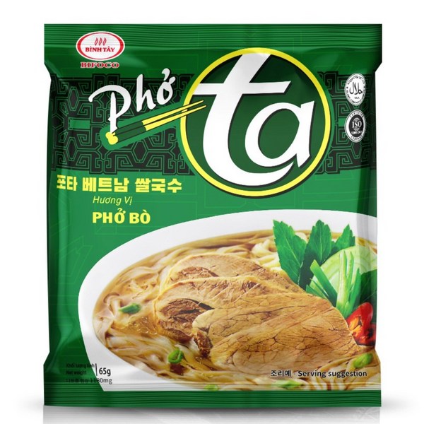 빈타이포타 베트남쌀국수 즉석쌀국수 소고기맛, 65g, 30개