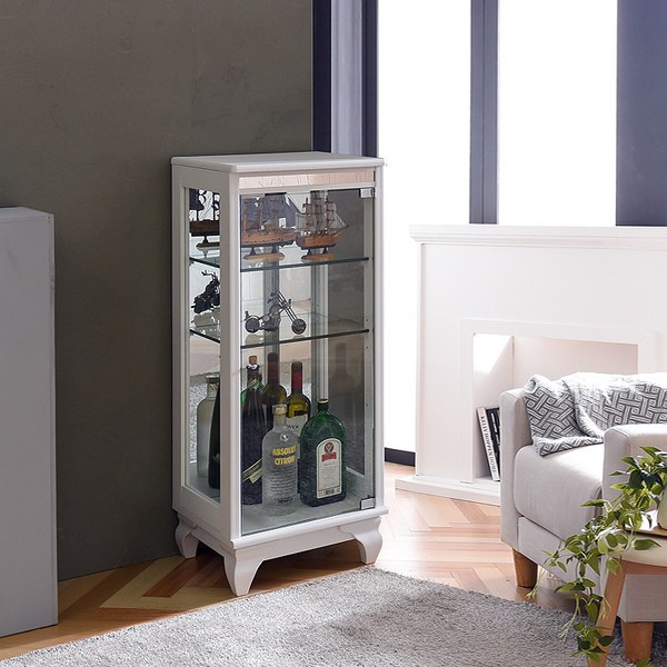 모던탑21 이지 프리미엄 400 3단 장식장, 이지-프리미엄 400-3단 장식장[화이트]