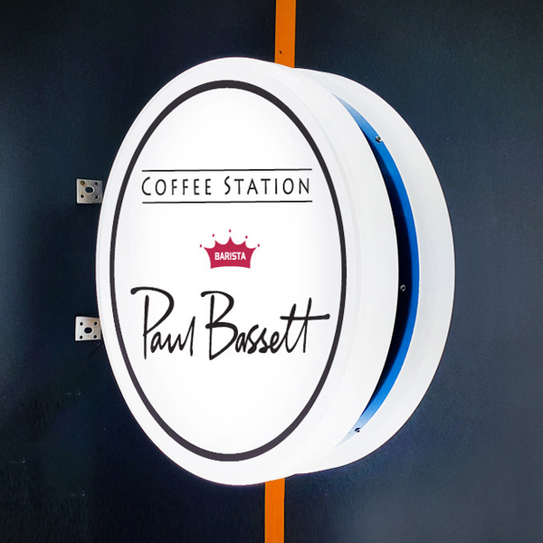 피오피코리아 40cm 원형 포인트간판 돌출간판(단면 양면), 양면포인트간판